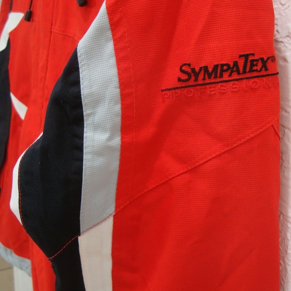 MAIER Ski Jacket KIDS Pack Away Hood Red Black Zip Elastic Germany 140 US 8-10 - Picture 5 of 9